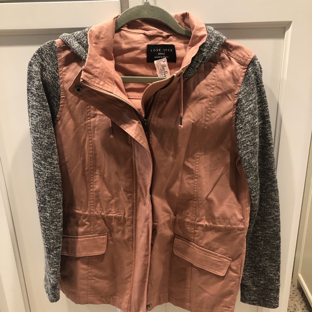 Love tree hooded jacket
